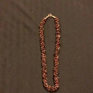 Indian Maroon beaded necklace.  Great condition.